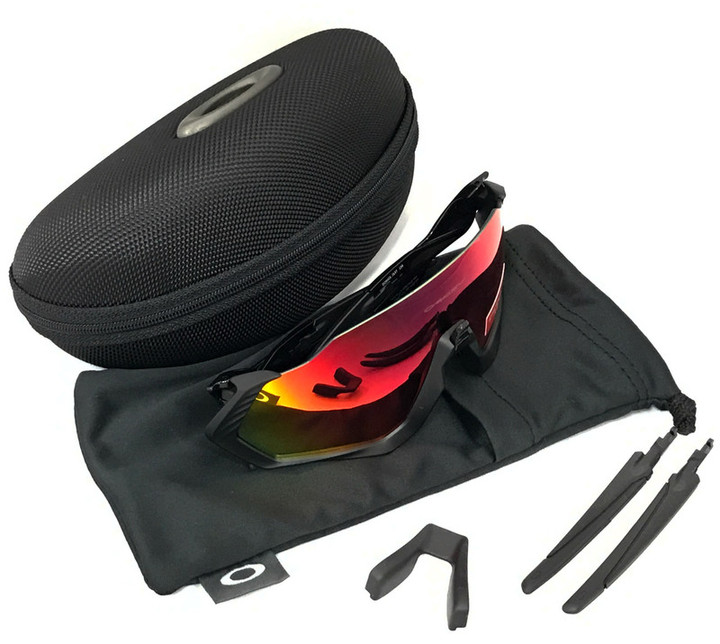 OAKLEY オークリー サングラス FLIGHT JACKET Flight Jacket™ Prizm Road Jade Lenses, Matte Steel Frame