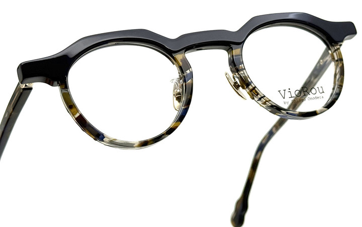 美品 VioRou ヴィオルー サングラス William 日本製 ウィリアム クラウンパント ブロウ 8239/745 BL and YL marble/Blue 54000655 Hamayaブログ : VioRou William